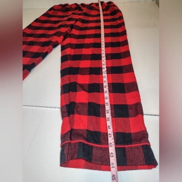 Disney Mickey Mouse Men's  Red/Black Plaid Holiday Pajama Set Size (XL) - Picture 11 of 16